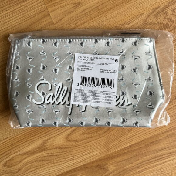 New Cosmetic Bag Pouch Sally Hansen Hershey Kiss Silver - Picture 2 of 3